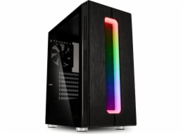 Kolink Nimbus RGB Midi-Tower Tempered Glass - černé