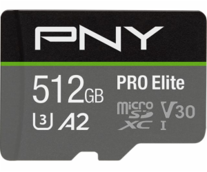 Paměťová karta MicroSDXC Elite 512GB P-SDUX512U3100PRO-GE