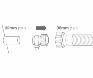 Marimex Adaptér B k propojení bazénů Intex (2 ks) - 29061