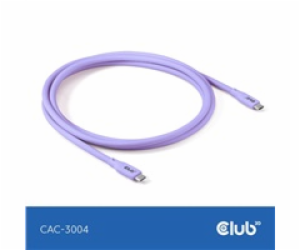 Club3D Kabel USB-C 4.0, 20Gbps, 4K60Hz, PD 240W, 2m, fialová