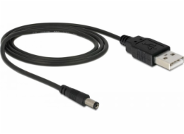 Delock USB kabel USB-A - DC 5,5 x 2,1 mm 1 m černý (82197)