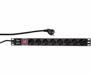 LogiLink Power strip PDU 19 1U 8x Schuko CEE 7/3 (PDU8C01)