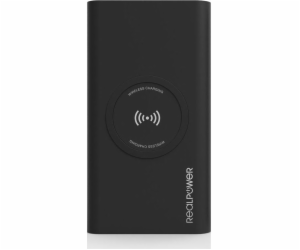 Bezdrátová powerbanka Realpower PB-8000 8000mAh černá