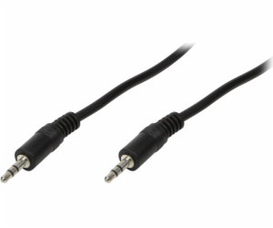 Kabel LogiLink Jack 3,5 mm – Jack 3,5 mm 2 m černý (CA1050)