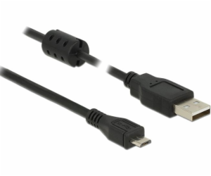 Delock USB kabel USB-A - microUSB 1,5 m černý (84902)