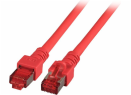 EFB Patchcord, Cat.6, S/FTP, PIMF, 0,5m, červený (K5512.0,5)