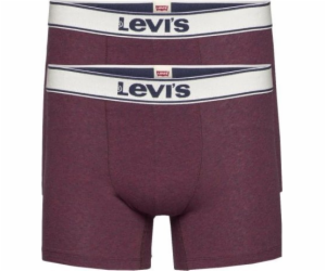 Levi`s Briefs Boxerky 2 ks Burgundy velikost L (37149-0401)