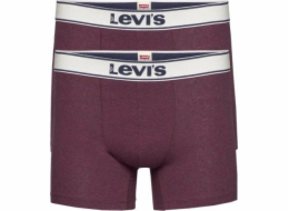 Levi`s Briefs Boxerky 2 ks Burgundy velikost L (37149-0401)