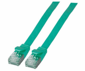 EFB RJ45 U/FTP plochý kabel, kat. 6A, PVC, 2 m, zelený(K5...