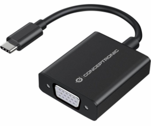 Concepttronic USB-C – VGA USB adaptér černý (ABBY05B)