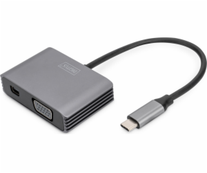 Systém přenosu AV signálu Digitus 0,2M ADAPTÉR USB-C-MINI...