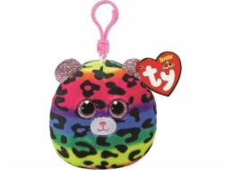 Keychain TY Mascot Keychain TY Squish-a-Boos DOTTY - vícebarevný leopard 8,5cm 39568