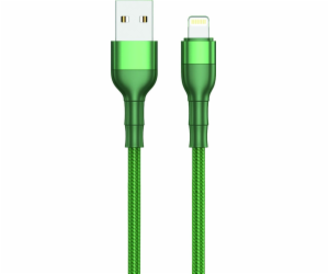 USB 2GO USB-A – Lightning kabel zelený (797310)