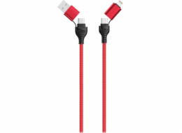 USB 2GO USB-A - USB-C kabel 1,2 m červený (797370)