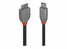 Lindy USB-C - micro-B USB kabel 1 m černý (36621)