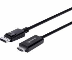 Manhattan DisplayPort – kabel HDMI 1,8 m černý (153201)