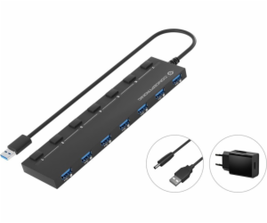 Conceptronic USB HUB CONCEPTRONIC USB-Hub 7-Port 3.0 ->7x...