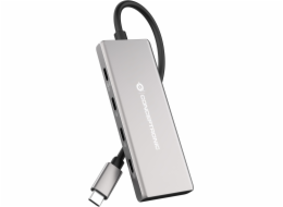 AV adaptér Conceptronic CONCEPTRONIC Dock USB-C->4xUSB-C,3xUSB-A,100WPD o tloušťce 0,25m