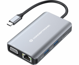 Conceptronic AV adaptér CONCEPTRONIC Dock USB-C->HDMI,VGA...