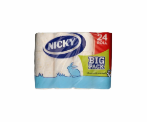 Papír toaletní 3 vrstvý Nicky Big Pack 24 ks heřmánek