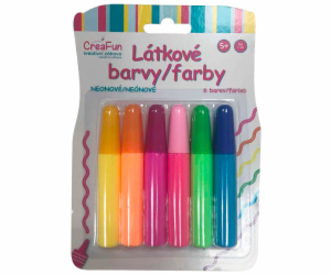 CreaFun - Látkové barvy - sada neon 6 (42ml)