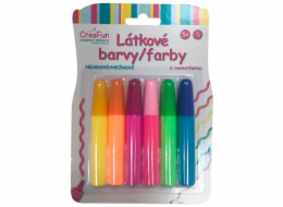 CreaFun - Látkové barvy - sada neon 6 (42ml)