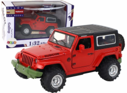 LeanToys Off-Road Autobaterie Třecí pohon Kovová červená 1:32