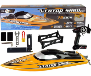 LeanToys Łódź R/C Brushless ARTR SR 80 PRO Žlutá