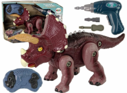 Demontáž dinosaurů LeanToys pomocí plastové vrtačky