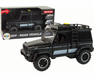 LeanToys Off-Road Car 1:14 Friction Drive Black