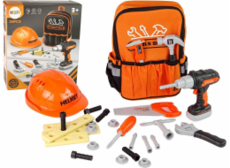 Sada LeanToys pro kutily v batohu Helmet Tools Orange