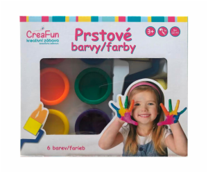 CreaFun - Prstové barvy - sada 6 (132ml)