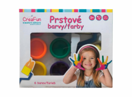 CreaFun - Prstové barvy - sada 6 (132ml)