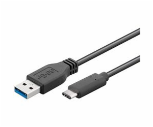 PremiumCord USB-C/male - USB 3.0 A/Male, černý, 3m