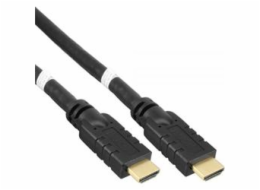 PremiumCord HDMI High Speed with Ether.4K@60Hz kabel se zesilovačem,25m, 3x stínění, M/M, zlacené konektory