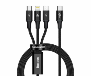 Baseus datový kabel USB-C Rapid Series 3v1 microUSB+Light...