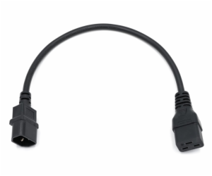 XtendLan propojovací kabel 230V C19 na C14, černý