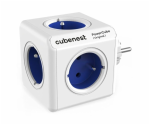 Cubenest Powercube Original,  5× zásuvka, bílá/modrá, dět...