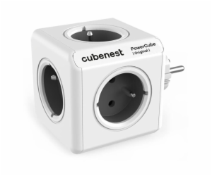 Cubenest Powercube Original,  5× zásuvka, bílá/šedá, děts...