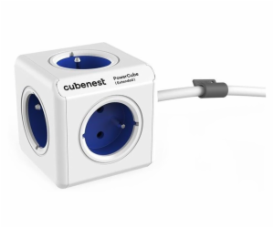 Cubenest Powercube Extended, 5× zásuvka, 1,5 m,  bílá/mod...