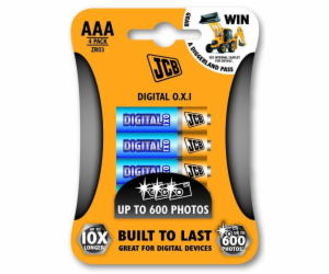 JCB OXI DIGITAL alkalická baterie LR03, blistr 4 ks