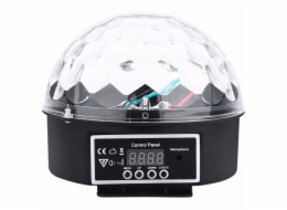 LIGHT DISCO KOULE 9W RGB ZVUK IP20 DMXRC