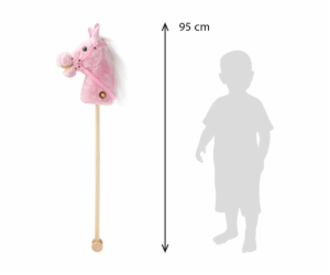 Hobby Horse se zvukem a kolečky Rosie Baby Mix pink