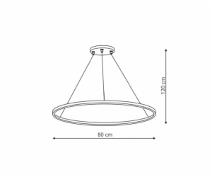 Stropní svítidlo Light Prestige Ring, 48 W, LED, 3 - 6K