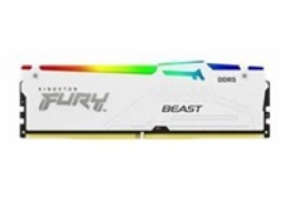 KINGSTON DIMM DDR5 16GB 6000MT/s CL36 FURY Beast RGB Bílá EXPO