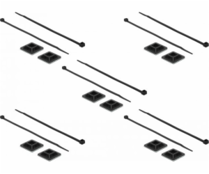 Befestigungssockel 25 x 25mm mit Kabelbinder L 300 x B 4,8mm