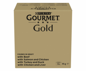 PURINA GOURMET GOLD Kousky v omáčce Mix 4 Flavors - mokré...