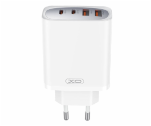 Nástěnná nabíječka XO CE22, 45W, GaN, 2x USB-C, 2x USB-A