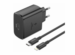 Foneng EU62 USB-C 45W power charger + USB-C to lightning cable (black)