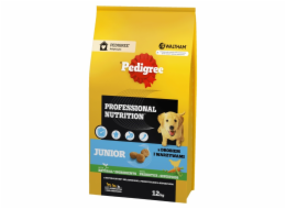 PEDIGREE Professional Nutrition Junior with poultry and vegetables, medium and large breeds  - suché krmivo pro psy - 12 kg